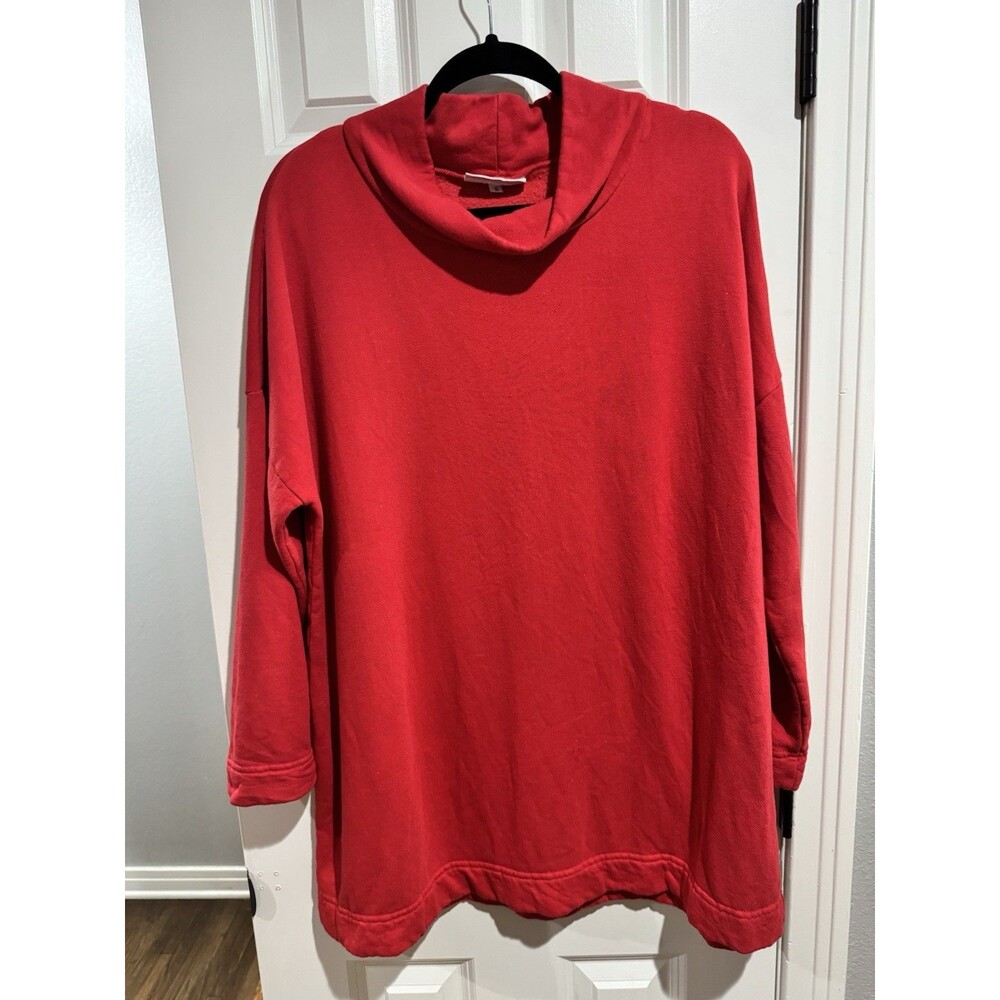 Bryn Walker Red Cowl Neck Knit Pullover Sweater Women's Long Sleeve Small